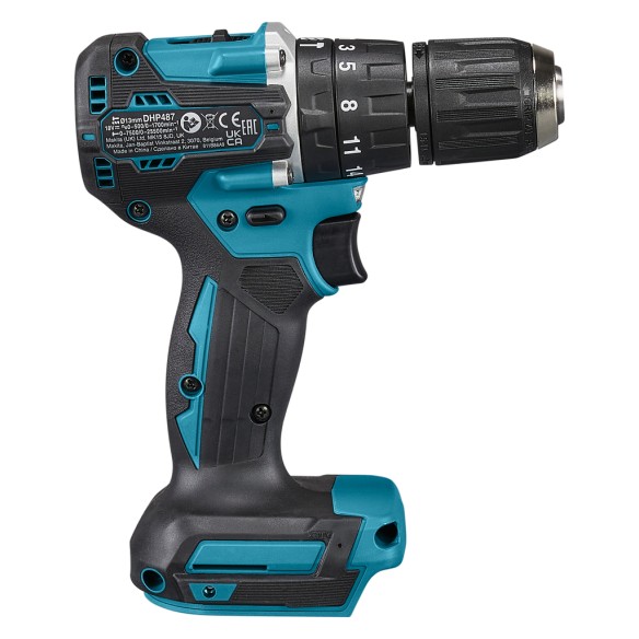 Perceuse combinée Makita DHP487Z 18V - Moteur sans balais, 2 vitesses mécaniques, 40 Nm - Sans batterie ni chargeur ni Coffret
