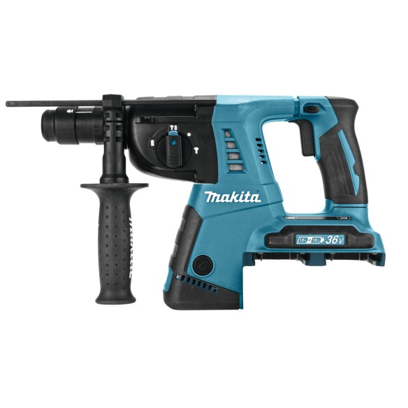 Marteau léger Makita DHR264Z - 18V X2 SDS-PLUS 26mm - 2,5 J, 3 modes, lumière LED - Sans batterie ni chargeur ni Coffret