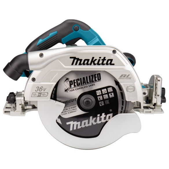 Scie circulaire sans fil Makita DHS900Z - 235 mm - 36V (18V x2) Moteur sans balais - AWS - Sans batterie ni chargeur ni Coffret