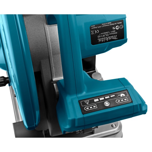 Tronçonneuse pour métal Makita DLW140Z - 36V (18V x2) - Coupe précise et sécurisée - moteur sans balais - Sans batterie ni charg