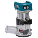 Fraiseuse multifonction Makita DRT50Z - 18V, légère, moteur sans balais, 6/8 mm - Sans batterie ni chargeur ni Coffret