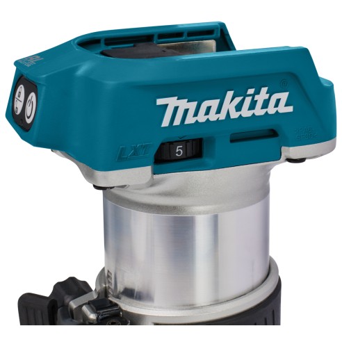 Fraiseuse multifonction Makita DRT50Z - 18V, légère, moteur sans balais, 6/8 mm - Sans batterie ni chargeur ni Coffret