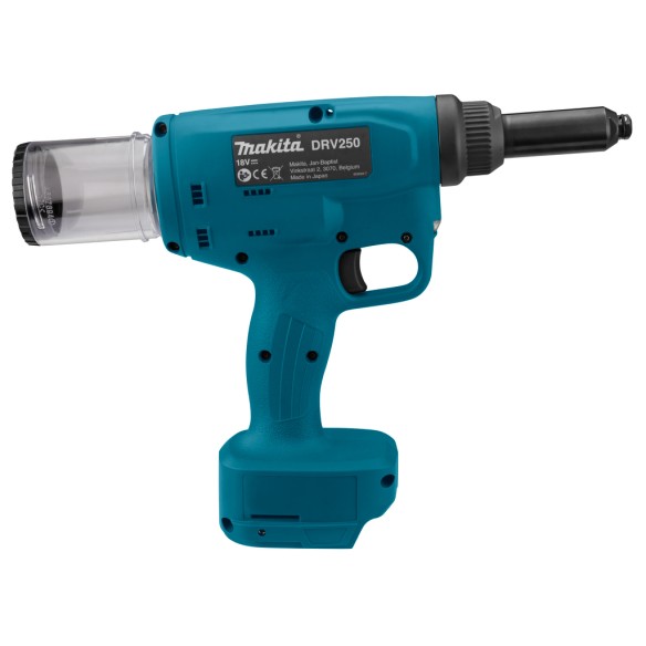 Riveteuse à batterie Makita DRV250Z - 18V - Longueur de course 30 mm - Sans batterie ni chargeur ni Coffret