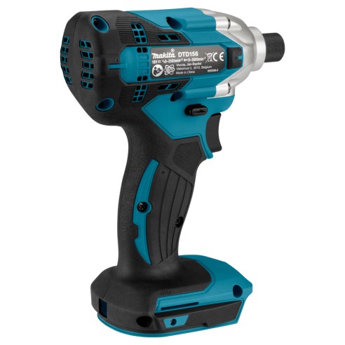 Visseuse à chocs Makita DTD156Z - 18V, 155 Nm, lumière LED, moteur sans balais - Sans batterie ni chargeur ni Coffret