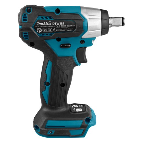 Clé à chocs Makita DTW181Z - 18V, moteur sans balais, couple maximum 210 Nm - Sans batterie ni chargeur ni Coffret
