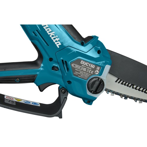 Scie à élaguer Makita DUC150Z 18V - Compacte et légère - Moteur sans balais - Sans batterie ni chargeur ni Coffret