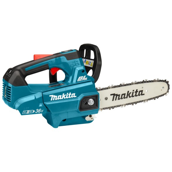 Scie à chaîne Makita DUC256Z - 25 cm - 36V (18V x2) - Moteur sans balais, Sans batterie ni chargeur