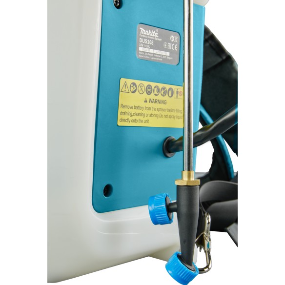 Pulvérisateur de jardin Makita DUS108Z - 18V, capacité 10 L, silencieux et léger - Corps seul (Sans batterie ni chargeur ni Coff