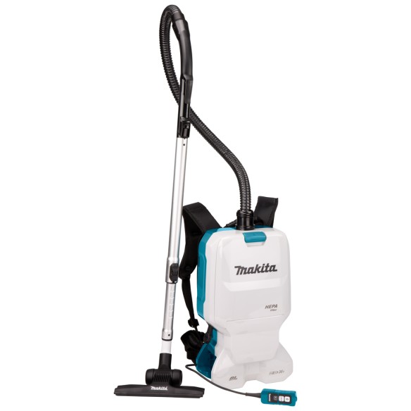 Aspirateur à dos Makita DVC660Z - 36V (18V x2) - Filtre HEPA, 6 L - Sans batterie ni chargeur