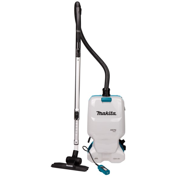 Aspirateur à dos Makita DVC660Z - 36V (18V x2) - Filtre HEPA, 6 L - Sans batterie ni chargeur