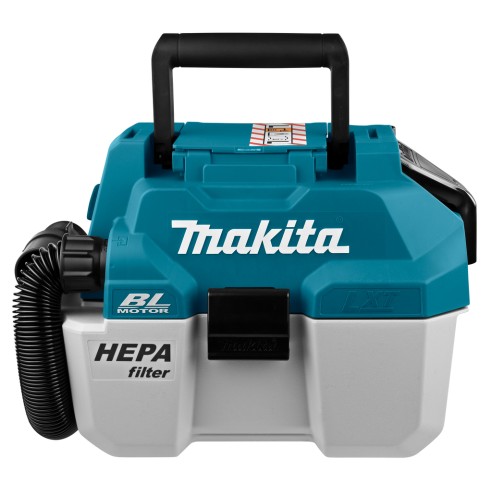Aspirateur portable Makita DVC750LZ - 18V, réservoir 7,5L, moteur sans balais, filtre HEPA - Sans batterie ni chargeur