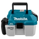 Aspirateur portable Makita DVC750LZ - 18V, réservoir 7,5L, moteur sans balais, filtre HEPA - Sans batterie ni chargeur
