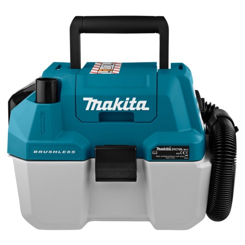 Aspirateur portable Makita DVC750LZ - 18V, réservoir 7,5L, moteur sans balais, filtre HEPA - Sans batterie ni chargeur