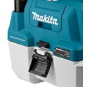 Aspirateur portable Makita DVC750LZ - 18V, réservoir 7,5L, moteur sans balais, filtre HEPA - Sans batterie ni chargeur
