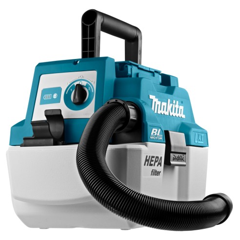 Aspirateur portable Makita DVC750LZ - 18V, réservoir 7,5L, moteur sans balais, filtre HEPA - Sans batterie ni chargeur