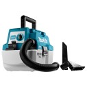 Aspirateur portable Makita DVC750LZ - 18V, réservoir 7,5L, moteur sans balais, filtre HEPA - Sans batterie ni chargeur