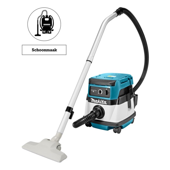 Aspirateur portable Makita DVC860LZ - 18V - 8L poussière et liquide - Connexion aux outils - Sans batterie ni chargeur