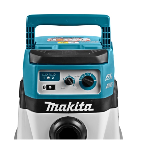 Aspirateur sans fil Makita DVC864LZ - 36V (18V x2) - HEPA, système AWS - Sans batterie ni chargeur