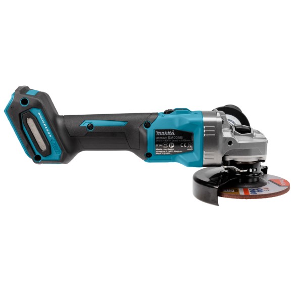Mini meuleuse Makita GA005GZ - 125 mm - 40Vmax - Moteur sans balais, technologie AFT - Sans batterie ni chargeur ni Coffret