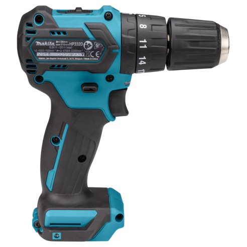 Perceuse combinée Makita HP332DZ - 12Vmax - Moteur sans balais - Lumière LED intégrée - Sans batterie ni chargeur ni Coffret