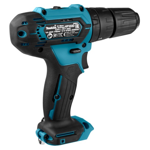 Perceuse combinée Makita HP333DZ - 12V, 30 Nm, moteur sans balais, lumière LED intégrée - Sans batterie ni chargeur ni Coffret