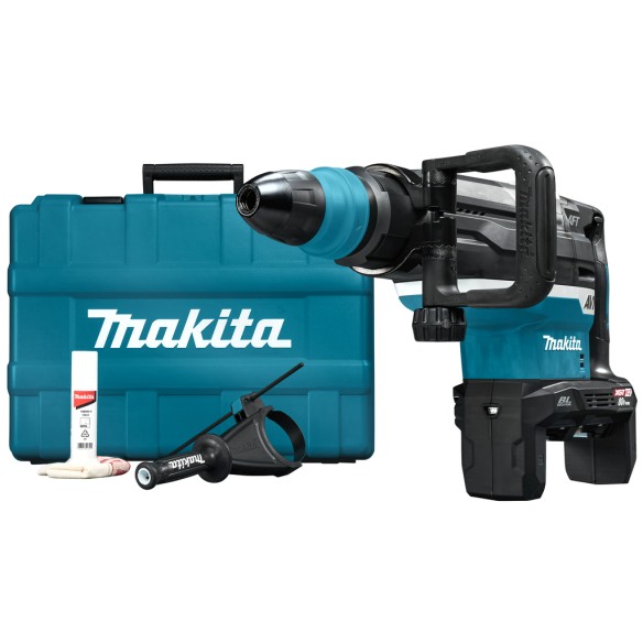 Marteau combiné Makita HR006G - 40Vmax X2, 21,4 J, SDS-MAX, technologie antivibrations - Sans batterie ni chargeur ni Coffret