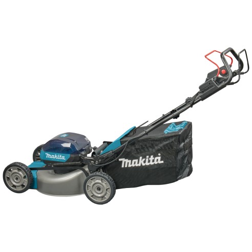 Tondeuse à gazon à batterie Makita LM001GZ - 40V - 48 cm - Moteur sans balais - Traction et faible bruit - Sans batterie ni char