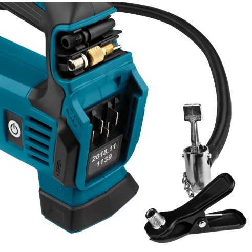Inflateur sans fil Makita MP100DZ - 12V, 8,3 bar, manomètre numérique rétroéclairé - Sans batterie ni chargeur ni Coffret