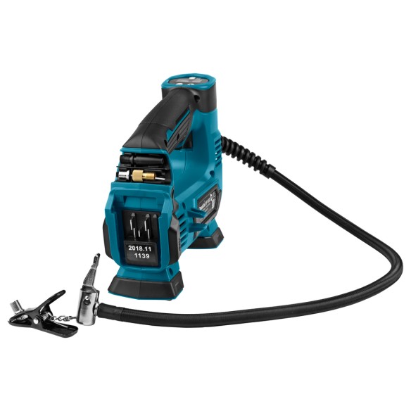 Inflateur sans fil Makita MP100DZ - 12V, 8,3 bar, manomètre numérique rétroéclairé - Sans batterie ni chargeur ni Coffret