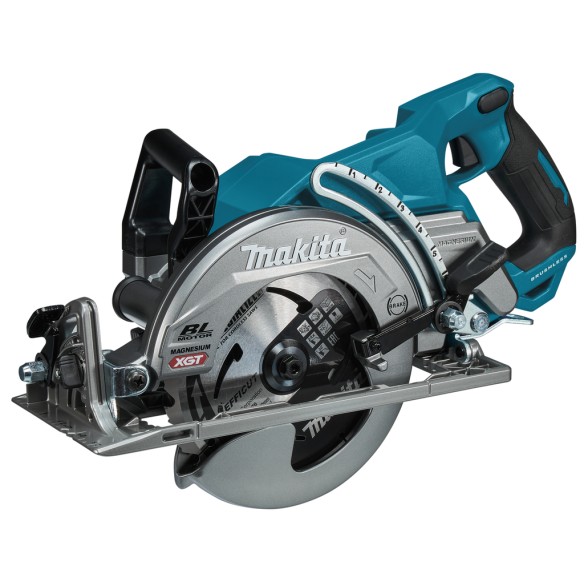 Scie circulaire Makita RS001GZ 40Vmax - 6400 rpm - Robuste et légère, idéale pour le bois - Sans batterie ni chargeur ni Coffret