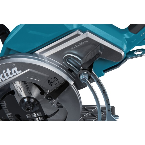 Scie circulaire Makita RS001GZ 40Vmax - 6400 rpm - Robuste et légère, idéale pour le bois - Sans batterie ni chargeur ni Coffret