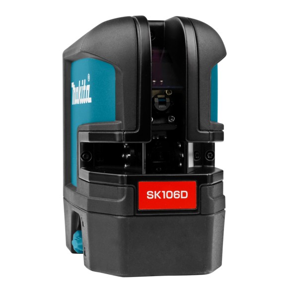 Niveau laser en croix Makita SK106DZ - 12Vmax, laser rouge, 25 m et autonomie de 40 h - Sans batterie ni chargeur ni Coffret