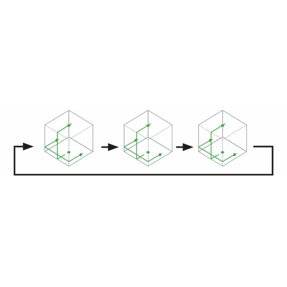 Niveau laser en croix Makita SK106GDZ - Batterie 12V - Visibilité 35m - IP54 - Sans batterie ni chargeur