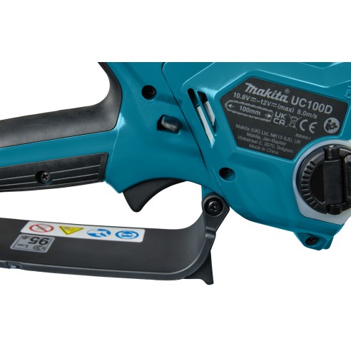 Scie d'élagage Makita UC100DZ - 12V - Légère, avec frein électrique et technologie XPT - Sans batterie ni chargeur ni Coffret