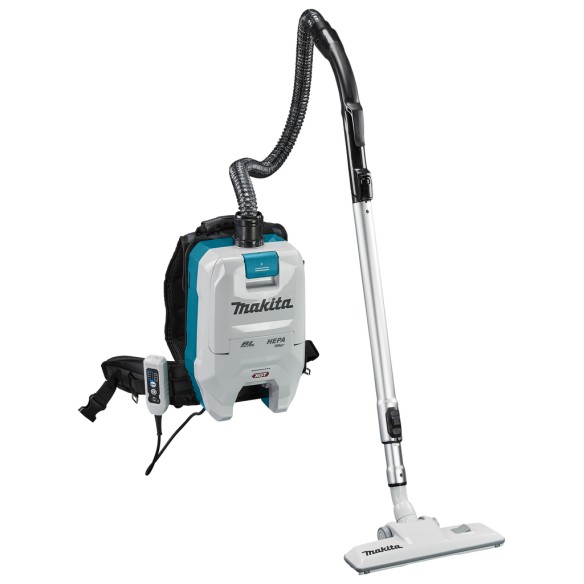 Aspirateur à dos Makita VC008GZ - 40Vmax, filtre HEPA, faible niveau de bruit - Sans batterie ni chargeur ni Coffret