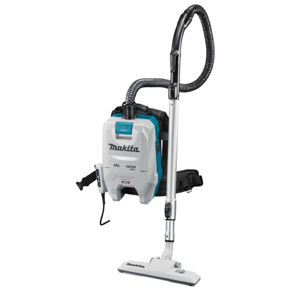 Aspirateur à dos Makita VC008GZ - 40Vmax, filtre HEPA, faible niveau de bruit - Sans batterie ni chargeur ni Coffret