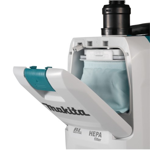 Aspirateur à dos Makita VC008GZ - 40Vmax, filtre HEPA, faible niveau de bruit - Sans batterie ni chargeur ni Coffret