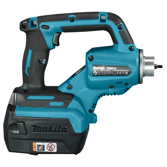 Vibrateur à béton Makita VR001G - 40Vmax, moteur sans balais, 2 modes de puissance - Sans batterie ni chargeur ni Coffret