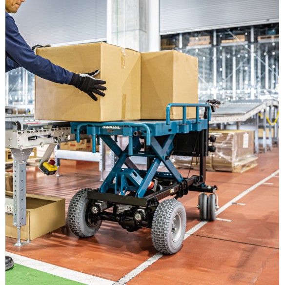 Brouette à batterie Makita DCU601Z - 36V (18V x2) - capacité 300 kg - Moteur sans balais - Sans batterie ni chargeur