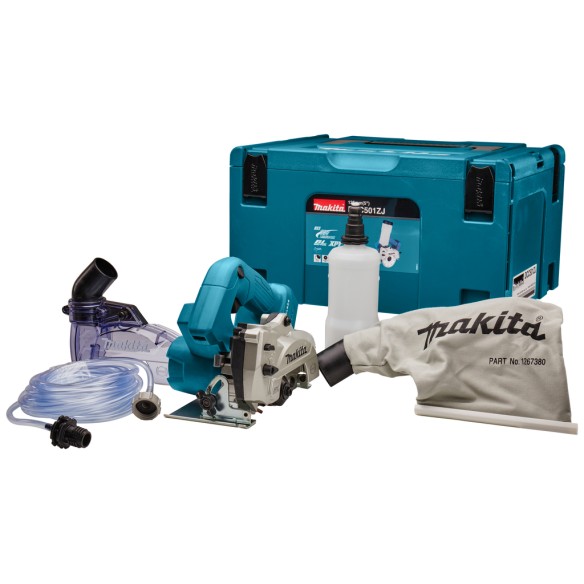 Cutter LXT® 125 mm Makita DCC501ZJ - 18V, moteur sans balais - Corps seul et Coffret Makpac (Sans batterie ni chargeur)
