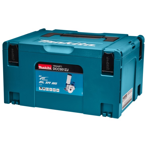 Cutter LXT® 125 mm Makita DCC501ZJ - 18V, moteur sans balais - Corps seul et Coffret Makpac (Sans batterie ni chargeur)