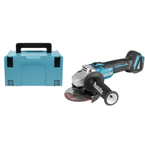 Mini meuleuse Makita DGA504ZJ - 125 mm - 18V - Moteur sans balais - Avec coffret Makpac - Sans batterie ni chargeur