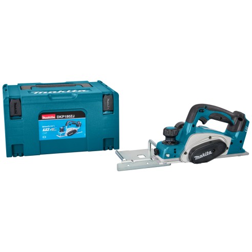 Rabot compact Makita DKP180ZJ - 18V, 82 mm, 14.000 minˉ¹ - Corps seul et Coffret Makpac (Sans batterie ni chargeur)