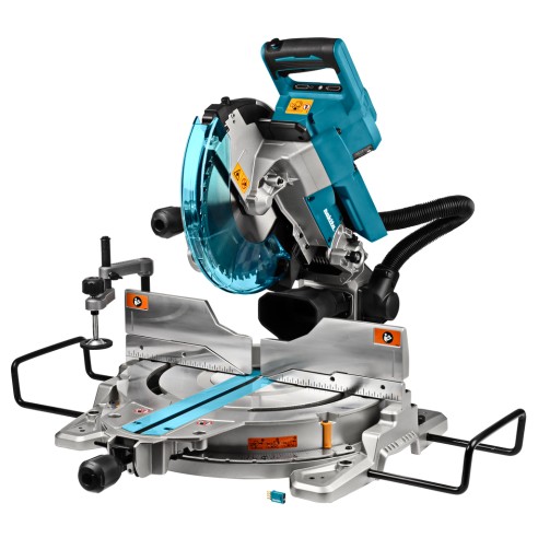 Scie à onglets sans-fil Makita DLS111ZU - 260 mm - 36V (18V x2) - moteur sans balais - Sans batterie ni chargeur ni Coffret