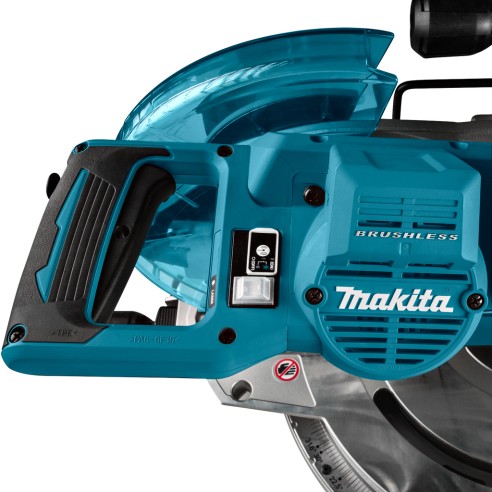 Scie à onglets sans-fil Makita DLS111ZU - 260 mm - 36V (18V x2) - moteur sans balais - Sans batterie ni chargeur ni Coffret