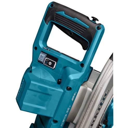 Scie à onglets sans-fil Makita DLS211ZU - 305 mm - 36V (18V x2) - Moteur sans balais, AWS - Sans batterie ni chargeur ni Coffret
