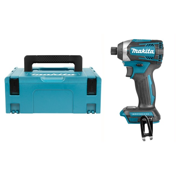 Visseuse à chocs Makita DTD154ZJ - 1/4" - 175 Nm - Moteur sans balais - Avec Coffret Makpac - Sans batterie ni chargeur