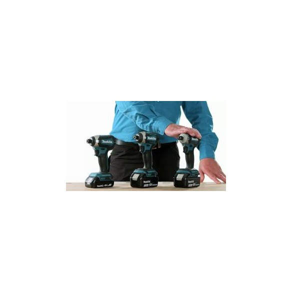 Visseuse à chocs Makita DTD154ZJ - 1/4" - 175 Nm - Moteur sans balais - Avec Coffret Makpac - Sans batterie ni chargeur