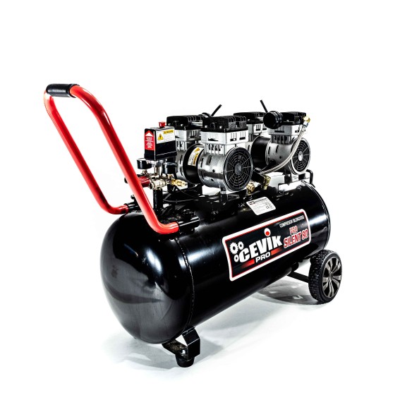 COMPRESSEUR SILENCIEUX 80LT 1,5+1,5HP CEVIK PRO CA-PRO80SILENT
