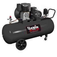 COMPRESSEUR À COURROIE 200L 4CV 230V CEVIK PRO CA-PRO200-4MF